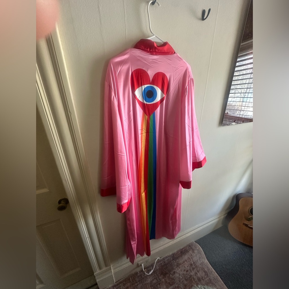 NWT Dressed in LALA Pink Kimono
